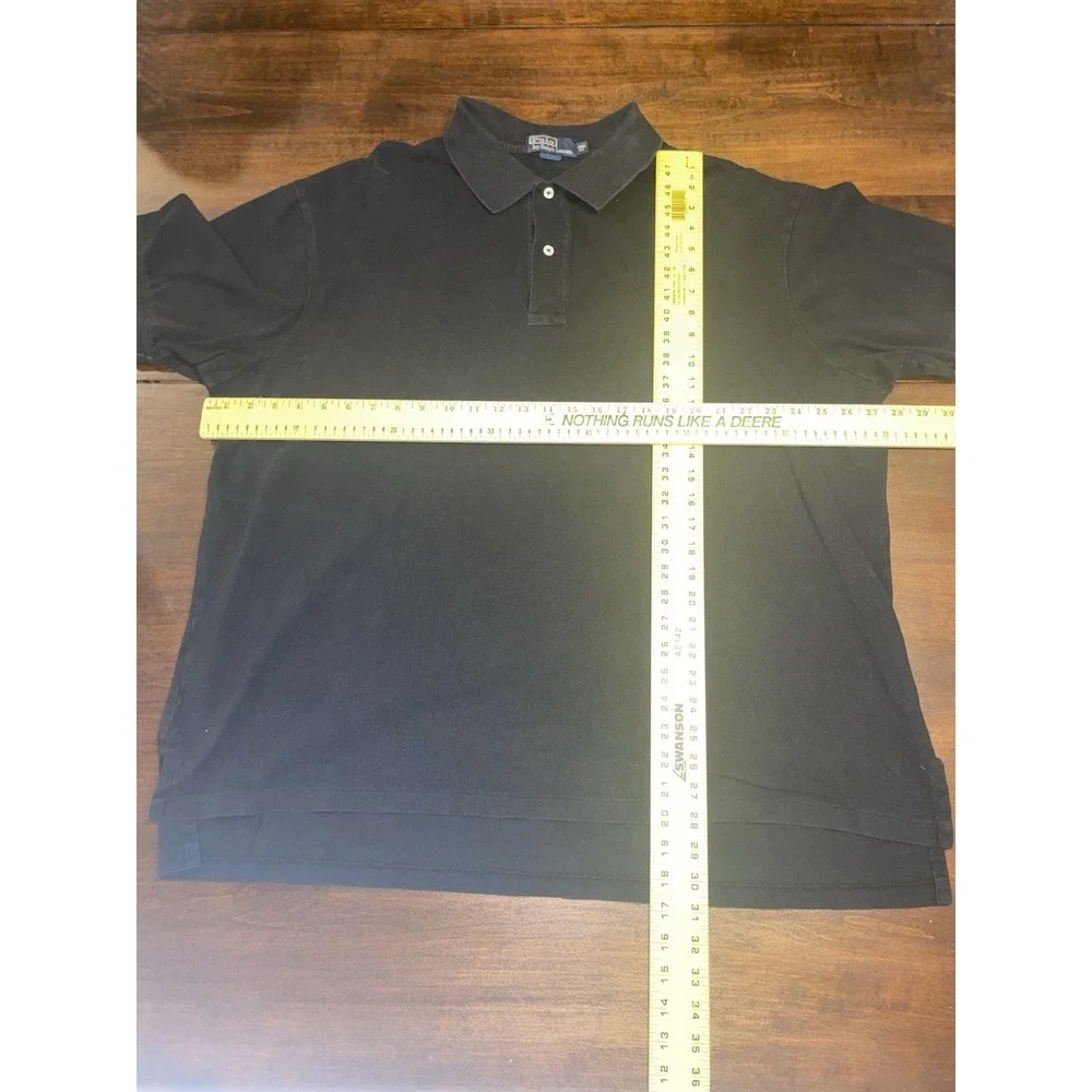 Polo Ralph Lauren Black Collared Dress Shirt - Mens Size 2XB